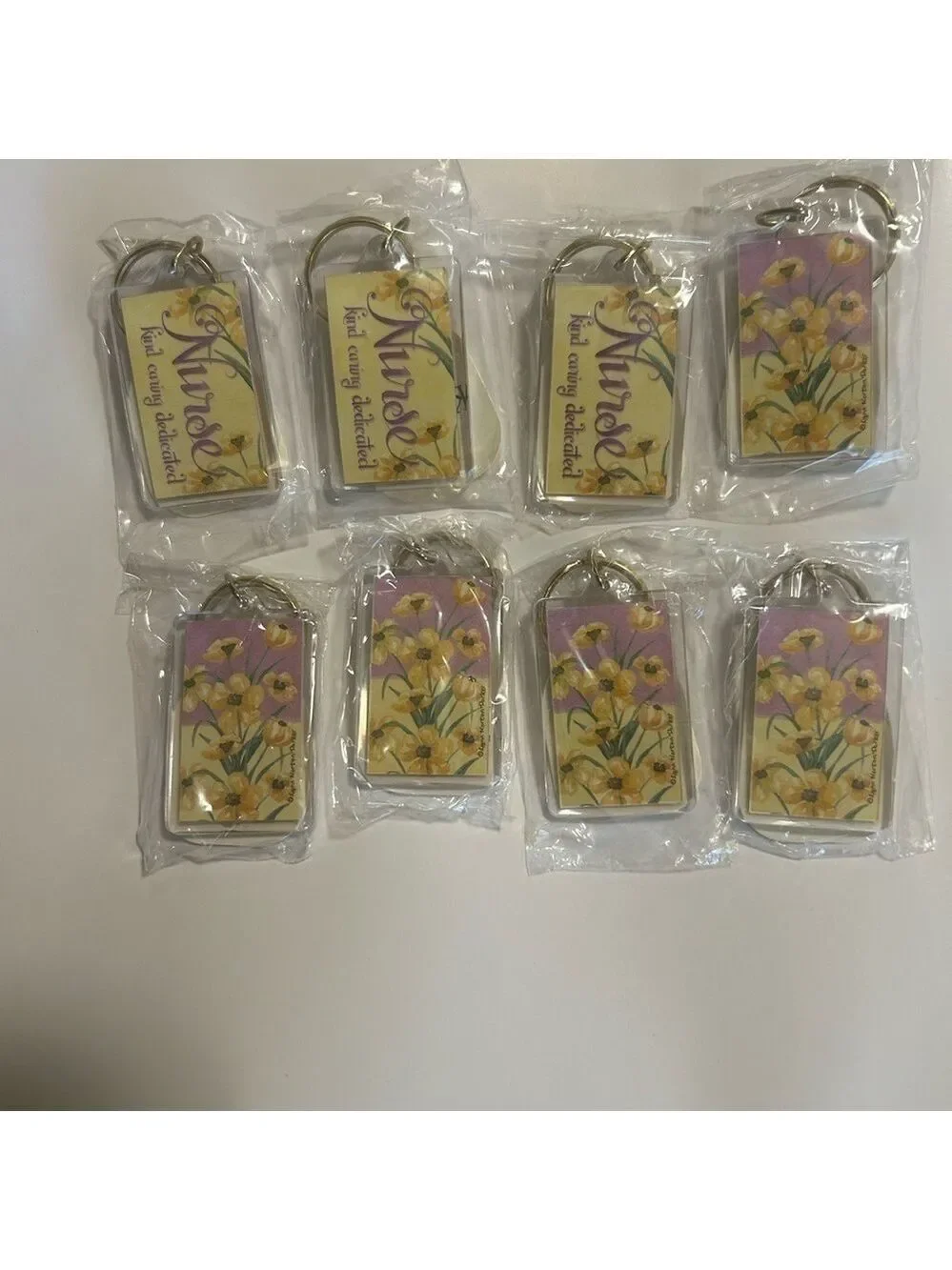 - 8pk of nurse kind caring dedicated key ring